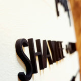 15" Personalized Name Sign | Door Hanger | Wedding Gift | Housewarming | Laser