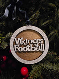 Vikings Football Ornament | D4 State Finals | Niles Michigan | Christmas | Car Charm