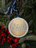 Vikings Football Ornament | D4 State Finals | Niles Michigan | Christmas | Car Charm