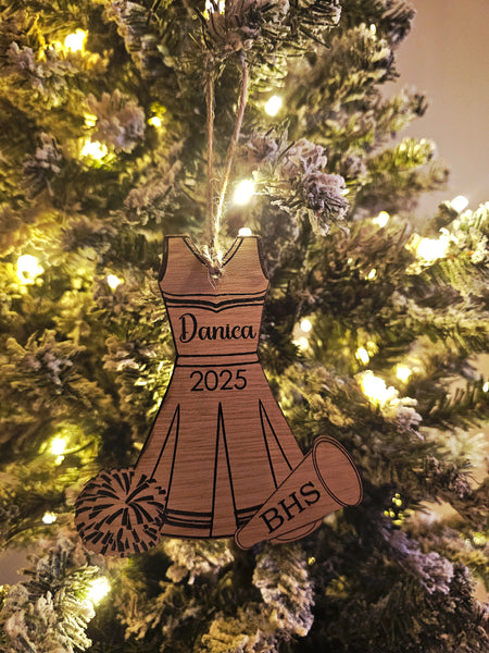 Cheer Ornament | Personalized | Cheerleading | Car Charm