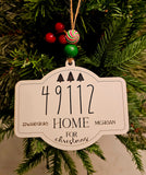 Zip Code Ornament | Hometown | Christmas Ornament