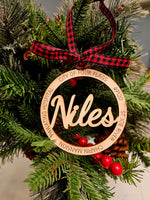 City of Niles Ornament