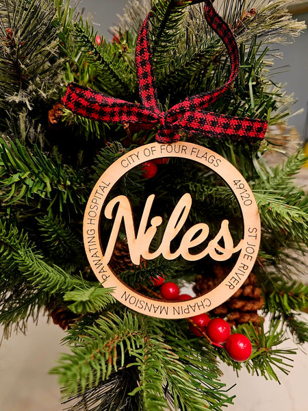 City of Niles Ornament