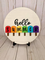 DIY Kit | Hello Summer | Popcicles | Summer Sign | Paint Kit