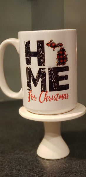 Christmas  Mug | Michigan Cup | Home for the Holidays | Buffalo Plaid
