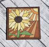 DIY Sunflower Paint Kit | Zoom Paint Party | Quarantine Wine and Paint | Sunflower Sign | Laser Cut