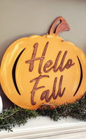 Pumpkin Sign | Door Hanger | Fall Decor | Laser Cut