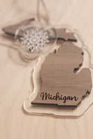 State Ornament | Christmas Ornament | Hometown | Laser Cut