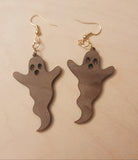 Halloween Earrings | Wooden Jewelry | Pumpkins | Witch | Laser Cut