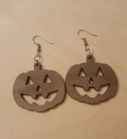 Halloween Earrings | Wooden Jewelry | Pumpkins | Witch | Laser Cut