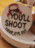 It's A Wonderful Life minis | Tiered Tray | You'll Shoot Your Eye Out | Laser Cut