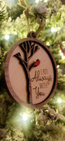 Cardinal Ornament | I Am Always With You | Rememberance | In Memory