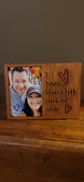 Wood Photo Frame | I Love The $%!# Out Of You | Valentines Day | Laser Cut