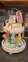 Easter Tiered Tray | Peeps | Bunny | Carrots | Spring Decor