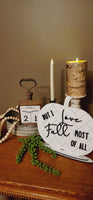 Herringbone Pumpkin | But I Love Fall Most of All | Fall Sign
