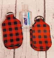Hand Sanitizer Holder | Stocking Stuffers | Neoprene Key Ring | Backpack Tag