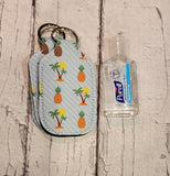Hand Sanitizer Holder | Stocking Stuffers | Neoprene Key Ring | Backpack Tag