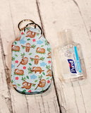 Hand Sanitizer Holder | Stocking Stuffers | Neoprene Key Ring | Backpack Tag