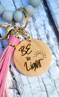 Bracelet Key Chain | Be The Light | Key Ring