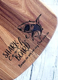 Shark Coochie Tray | Charcuterie | Cutting Board | Appetizers | Game Night | Cocktail Party