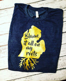 Michigan Roots Tee|Blame It All On My Roots|Michigander|Mitten State|Michigan Shirt