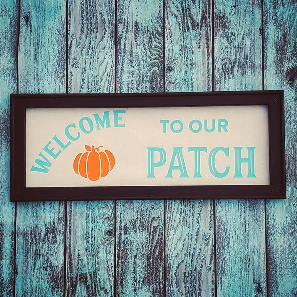 Fall Sign | Farmhouse | Pumpkin Patch | Reverse Canvas Sign | Fall Decor |